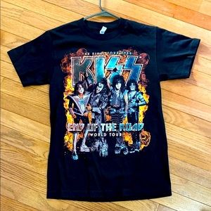 Kiss band End of the road tour shirt